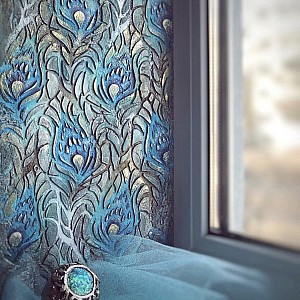 Трафарет - Симург - Фотография интерьере 2