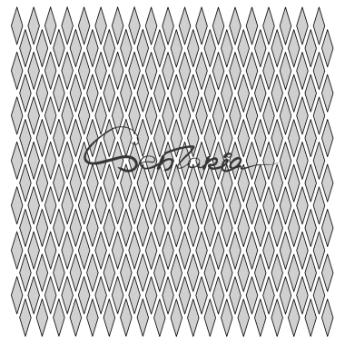 Трафарет - Фоновые ромбы Трафарет - Фоновые ромбы